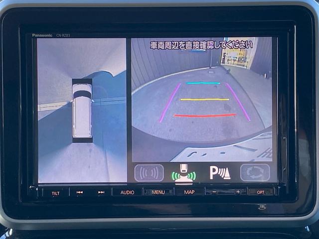 スペーシアカスタム ハイブリッドXS 純正8インチSDナビ フルセグ地デジTV ブルートゥース パノラミックビュー ステアリングリモコン ビルトインETC エマージェンシーブレーキ クリアランスソナー 両側パワースライドドア(19枚目)