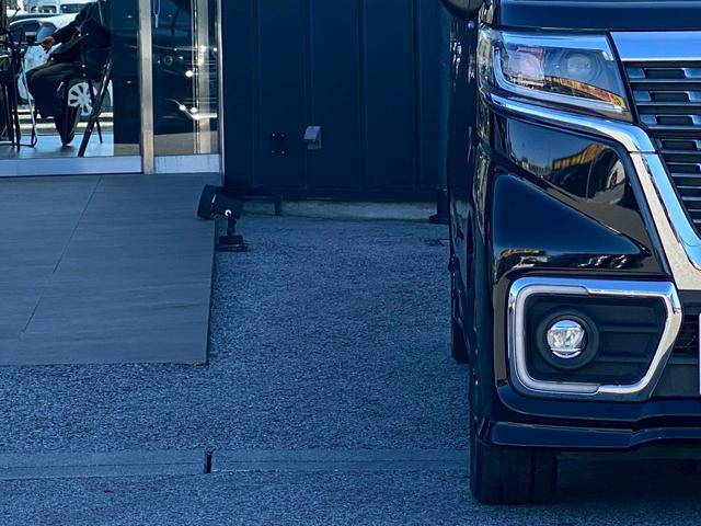 スペーシアカスタム ハイブリッドXS 純正8インチSDナビ フルセグ地デジTV ブルートゥース パノラミックビュー ステアリングリモコン ビルトインETC エマージェンシーブレーキ クリアランスソナー 両側パワースライドドア(49枚目)