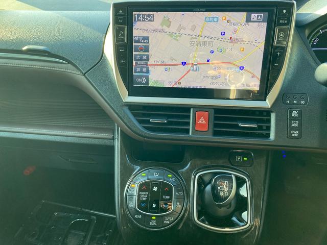 エスクァイア ハイブリッドGi アルパイン10インチナビ フルセグ地デジTV ブルートゥース バックカメラ ビルトインETC 純正エアロ ローダウン アルパインフリップダウンモニター ソフトレザーシート 置くだけ充電 シートヒーター(22枚目)
