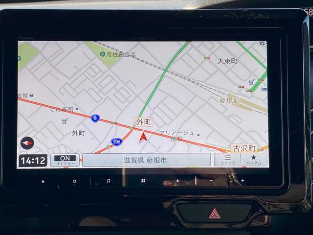 Ｎ－ＢＯＸカスタム Ｇ・ＥＸホンダセンシング　カロッツェリア９インチナビ　フルセグ地デジＴＶ　ブルートゥース　ドライブレコーダー　ホンダセンシング　レーダークルーズコントロール　ビルトインＥＴＣ　両側パワースライド　スライドドアサンシェード（18枚目）