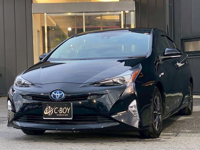 プリウス Sセーフティプラス ワンオーナー 純正SDナビ ワンセグTV ブルートゥース バックカメラ プリクラッシュセーフティ レーダークルーズコントロール クリアランスソナー ビルトインETC パーキングアシスト 革巻ハンドル(5枚目)