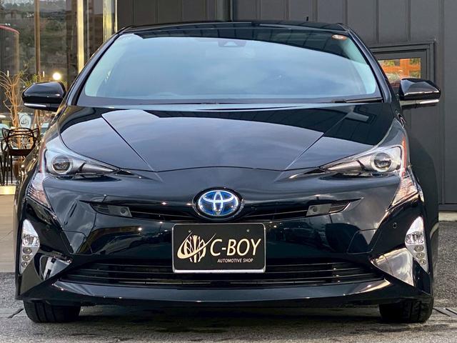 プリウス Sセーフティプラス ワンオーナー 純正SDナビ ワンセグTV ブルートゥース バックカメラ プリクラッシュセーフティ レーダークルーズコントロール クリアランスソナー ビルトインETC パーキングアシスト 革巻ハンドル(6枚目)