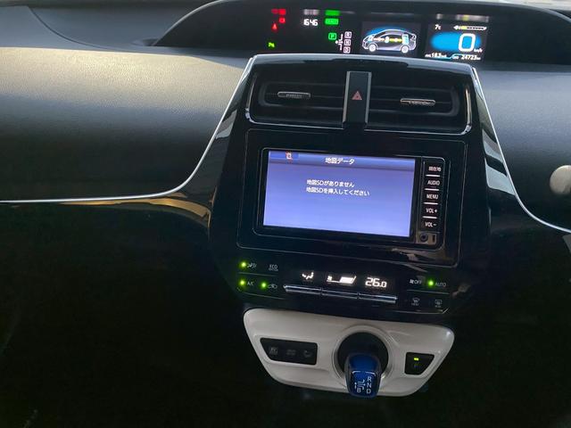 プリウス Sセーフティプラス ワンオーナー 純正SDナビ ワンセグTV ブルートゥース バックカメラ プリクラッシュセーフティ レーダークルーズコントロール クリアランスソナー ビルトインETC パーキングアシスト 革巻ハンドル(19枚目)