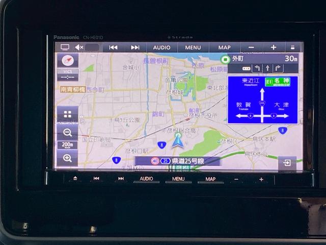 スペーシアカスタム ハイブリッドＸＳターボ　ストラーダメモリーナビ　フルセグ地デジＴＶ　ブルートゥース　全方位モニター　エマージェンシーブレーキ　レーダークルーズコントロール　運転席シートヒーター　パドルシフト　両側パワースライド（18枚目）