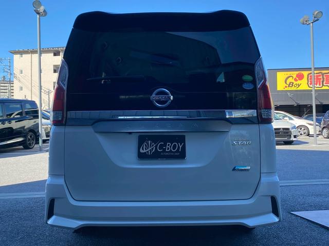 セレナ ハイウェイスター　Ｖセレクション　純正９インチＳＤナビ　フルセグ地デジＴＶ　ブルートゥース　純正フリップダウンモニター　ビルトインＥＴＣ　バックカメラ　両側パワースライドドア　アイドリングストップ　エマージェンシーブレーキ　ＴＶキット（10枚目）