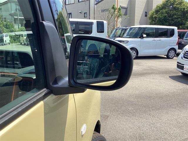 タント ファンクロスターボ　バックカメラ　両側電動スライドドア　クリアランスソナー　衝突被害軽減システム　オートライト　ＬＥＤヘッドランプ　スマートキー　アイドリングストップ　電動格納ミラー　シートヒーター　ベンチシート　ＣＶＴ（36枚目）