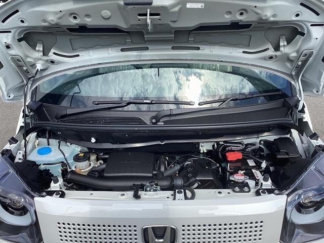 N-BOX ベースグレード HondaSENSING アダプティブクルーズコントロール 電子パーキング LEDヘッドライト スマートキー プッシュスタート アイドリングストップ 片側電動スライドドア 電動格納ドアミラー(23枚目)