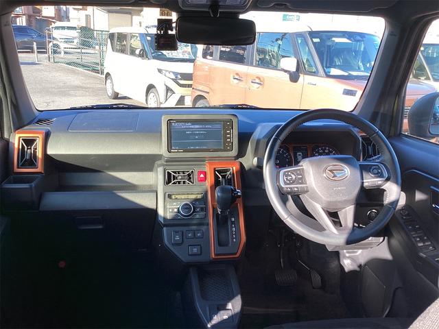 タフト Ｇターボ　衝突軽減Ｂ　スカイルーフ　社外ナビ　Ｂｌｕｅｔｏｏｔｈ対応　Ｂカメラ　クルーズコントロール　電子パーキング　スマートキー　プッシュスタート　アイドリングストップ　ＬＥＤヘッドライト　革巻きステアリング（5枚目）