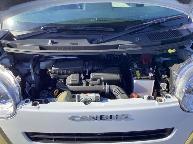 ムーヴキャンバス ストライプスＧ　全周囲カメラ　両側電動スライドドア　ナビ　ＴＶ　クリアランスソナー　衝突被害軽減システム　オートライト　スマートキー　アイドリングストップ　電動格納ミラー　シートヒーター　ベンチシート　ＣＶＴ　ＥＳＣ（22枚目）