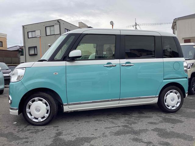 ムーヴキャンバス Ｘメイクアップリミテッド　ＳＡＩＩＩ　全周囲カメラ　両側電動スライドドア　ナビ　ＴＶ　衝突被害軽減システム　オートマチックハイビーム　オートライト　スマートキー　アイドリングストップ　電動格納ミラー　ベンチシート　ＣＶＴ　ＡＢＳ　ＥＳＣ（18枚目）