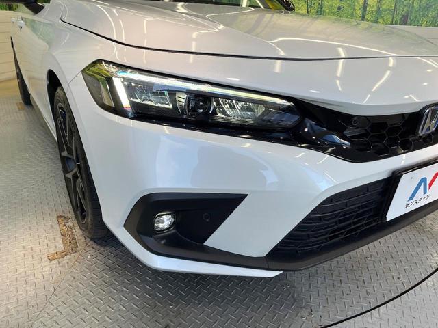 シビック e:HEV バックカメラ 衝突被害軽減システム レーダークルーズ ハーフレザーシート ドラレコ コーナーセンサー スマートキー LEDヘッド ETC2.0 オートハイビーム オートライト オートエアコン(12枚目)