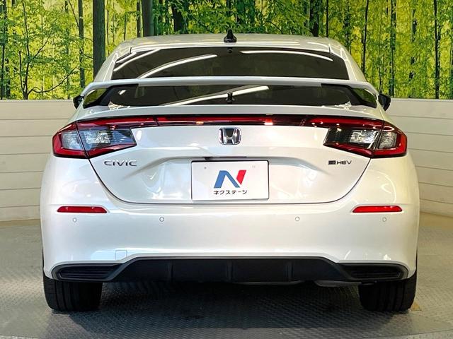 シビック e:HEV バックカメラ 衝突被害軽減システム レーダークルーズ ハーフレザーシート ドラレコ コーナーセンサー スマートキー LEDヘッド ETC2.0 オートハイビーム オートライト オートエアコン(15枚目)