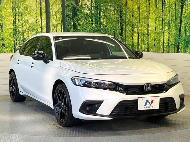 シビック e:HEV バックカメラ 衝突被害軽減システム レーダークルーズ ハーフレザーシート ドラレコ コーナーセンサー スマートキー LEDヘッド ETC2.0 オートハイビーム オートライト オートエアコン(16枚目)