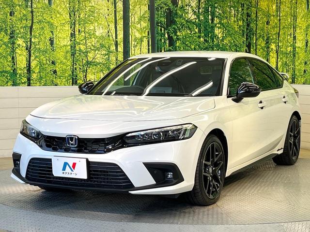 シビック e:HEV バックカメラ 衝突被害軽減システム レーダークルーズ ハーフレザーシート ドラレコ コーナーセンサー スマートキー LEDヘッド ETC2.0 オートハイビーム オートライト オートエアコン(36枚目)