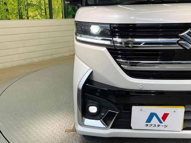 スペーシアカスタム ハイブリッドＸＳ　届出済未使用車　セーフティサポート　アダプティブクルーズ　両側電動ドア　ヘッドアップディスプレイ　ステアリングヒーター　シートヒーター　後席オットマン　純正１５ＡＷ　ハーフレザーシート　ＬＥＤヘッド（12枚目）