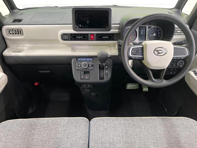 ムーヴキャンバス ストライプスＧ　届出済未使用車　スマートアシスト　両側電動ドア　シートヒーター　コーナーセンサー　電動パーキングブレーキ　ステリモ　ＬＥＤヘッド　ＬＥＤフォグ　アイドリングストップ　スマートキー　オートエアコン（2枚目）