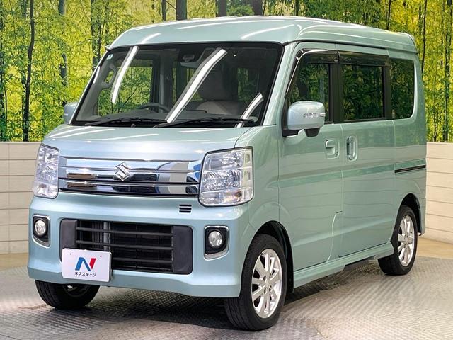 エブリイワゴン ＰＺターボスペシャル　レーダーブレーキサポート　ＳＤナビ　フルセグ　両側電動ドア　ＨＩＤヘッド　オートライト　オートエアコン　純正１４インチアルミ　スマートキー　ＥＴＣ　電動格納ミラー　Ｂｌｕｅｔｏｏｔｈ（34枚目）