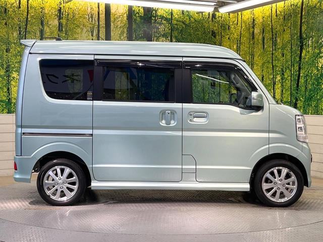 エブリイワゴン ＰＺターボスペシャル　レーダーブレーキサポート　ＳＤナビ　フルセグ　両側電動ドア　ＨＩＤヘッド　オートライト　オートエアコン　純正１４インチアルミ　スマートキー　ＥＴＣ　電動格納ミラー　Ｂｌｕｅｔｏｏｔｈ（35枚目）