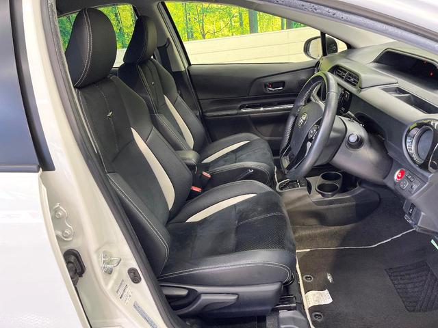 アクア Ｇ　Ｇ’ｓ　ＳＤナビ　バックカメラ　フルセグ　オートライト　オートエアコン　純正１７インチアルミ　スマートキー　電動格納ミラー　合皮スポーツシート　ＥＴＣ　Ｂｌｕｅｔｏｏｔｈ　盗難防止装置（8枚目）