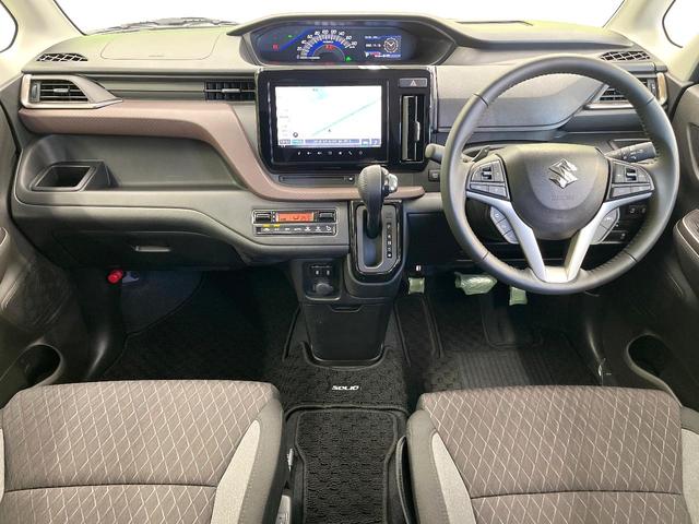 ソリオバンディット ハイブリッドSV セーフティサポート 純正9型ナビ 全周囲カメラ レーダークルーズ フルセグ 両側電動ドア シートヒーター AppleCarPlay LEDヘッド&フォグ オートハイビーム オートエアコン(2枚目)