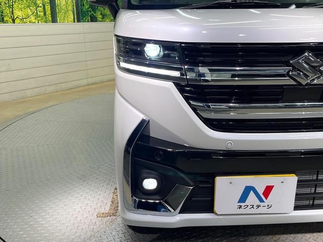 スペーシアカスタム ハイブリッドXS 届出済み未使用車 セーフティサポート アダプティブクルーズ ヘッドアップディスプレイ 両側電動ドア シートヒーター ステアリングヒーター 後席オットマン LEDヘッド 純正15インチアルミ(12枚目)