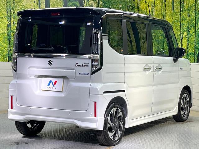 スペーシアカスタム ハイブリッドXS 届出済み未使用車 セーフティサポート アダプティブクルーズ ヘッドアップディスプレイ 両側電動ドア シートヒーター ステアリングヒーター 後席オットマン LEDヘッド 純正15インチアルミ(17枚目)