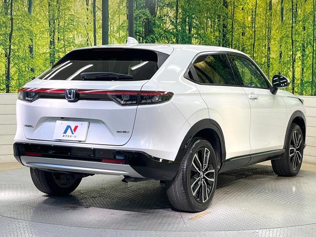 ヴェゼル e:HEV Z バックカメラ 衝突被害軽減システム 禁煙車 電動リアゲート ハーフレザーシート ドラレコ コーナーセンサー スマートキー LEDヘッド ETC 純正18インチアルミ 車線逸脱警報 オートライト(17枚目)