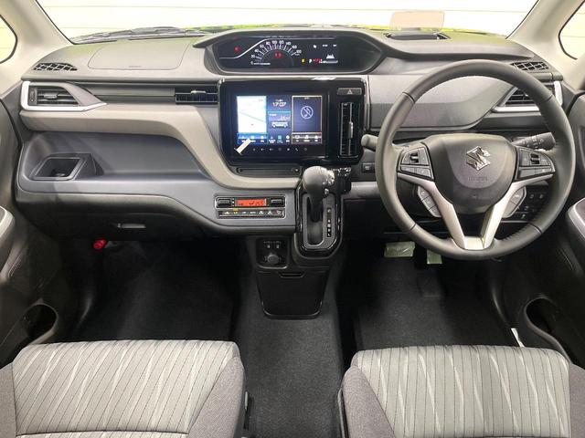 ソリオ ハイブリッドＭＺ　登録済未使用車　セーフティサポート　純正９型ナビ　全周囲カメラ　アダプティブクルーズ　ＡｐｐｌｅＣａｒＰｌａｙ　両側電動ドア　ブラインドスポットモニター　ＬＥＤヘッド＆フォグ　オートハイビーム（2枚目）