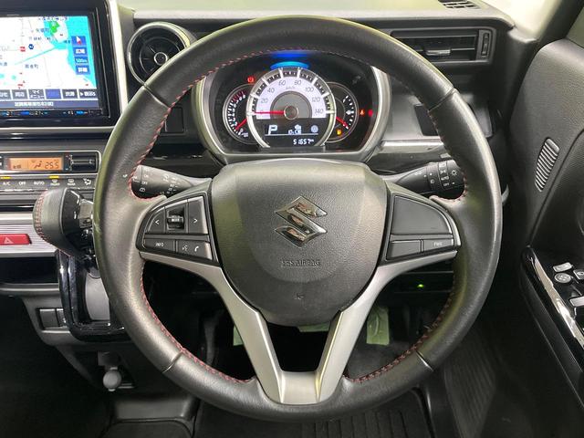 スペーシアカスタム ハイブリッドXS 8型ナビ バックカメラ セーフティサポート 両側電動ドア シートヒーター 禁煙車 ETC LEDヘッド ハーフレザー オートライト オートエアコン スマートキー 電動格納ミラー 革巻きステアリング(8枚目)