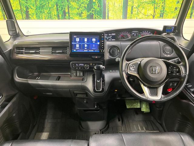 N-BOXカスタム G・Lホンダセンシング ホンダセンシング 純正8型ナビ バックカメラ フルセグ レーダークルーズ 両側電動ドア 車線逸脱警報 LEDヘッド 禁煙車 ドラレコ ETC スマートキー ロールサンシェード オートエアコン(2枚目)