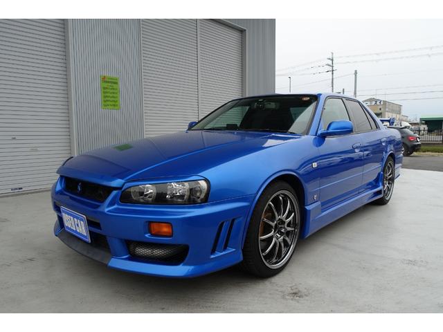 スカイライン ２５ＧＴ－Ｘターボ　５速ミッション載替公認　ベイサイドブルー　レカロシート　ＨＫＳエアクリ＆マフラー　ＴＥＩＮ車高調　ＷＯＲＫエモーションアルミホイール　ブリッツインタークーラー　フルエアロ　ＫＯＹＯラジエター（4枚目）