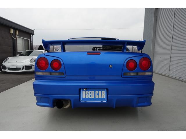 スカイライン ２５ＧＴ－Ｘターボ　５速ミッション載替公認　ベイサイドブルー　レカロシート　ＨＫＳエアクリ＆マフラー　ＴＥＩＮ車高調　ＷＯＲＫエモーションアルミホイール　ブリッツインタークーラー　フルエアロ　ＫＯＹＯラジエター（6枚目）