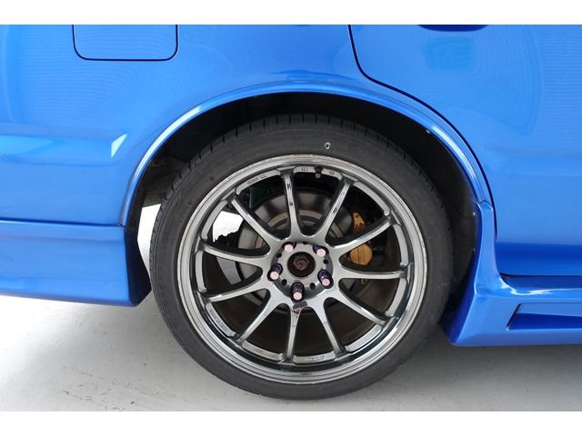 スカイライン ２５ＧＴ－Ｘターボ　５速ミッション載替公認　ベイサイドブルー　レカロシート　ＨＫＳエアクリ＆マフラー　ＴＥＩＮ車高調　ＷＯＲＫエモーションアルミホイール　ブリッツインタークーラー　フルエアロ　ＫＯＹＯラジエター（9枚目）