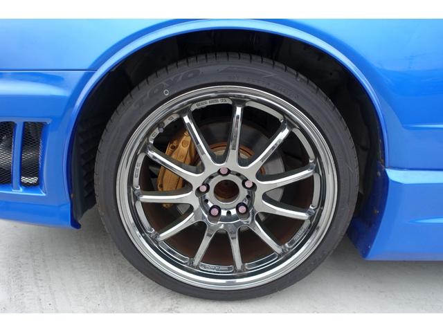 スカイライン ２５ＧＴ－Ｘターボ　５速ミッション載替公認　ベイサイドブルー　レカロシート　ＨＫＳエアクリ＆マフラー　ＴＥＩＮ車高調　ＷＯＲＫエモーションアルミホイール　ブリッツインタークーラー　フルエアロ　ＫＯＹＯラジエター（11枚目）