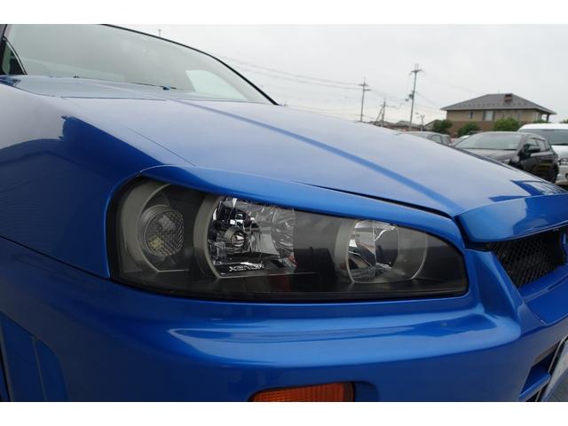 スカイライン ２５ＧＴ－Ｘターボ　５速ミッション載替公認　ベイサイドブルー　レカロシート　ＨＫＳエアクリ＆マフラー　ＴＥＩＮ車高調　ＷＯＲＫエモーションアルミホイール　ブリッツインタークーラー　フルエアロ　ＫＯＹＯラジエター（13枚目）