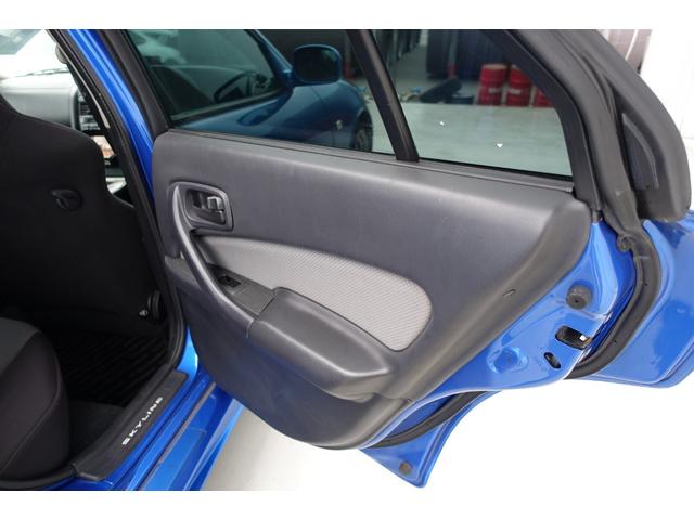 スカイライン ２５ＧＴ－Ｘターボ　５速ミッション載替公認　ベイサイドブルー　レカロシート　ＨＫＳエアクリ＆マフラー　ＴＥＩＮ車高調　ＷＯＲＫエモーションアルミホイール　ブリッツインタークーラー　フルエアロ　ＫＯＹＯラジエター（29枚目）