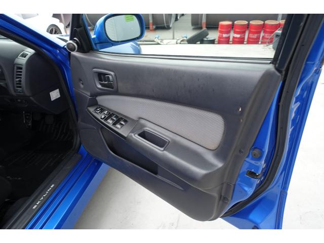 スカイライン ２５ＧＴ－Ｘターボ　５速ミッション載替公認　ベイサイドブルー　レカロシート　ＨＫＳエアクリ＆マフラー　ＴＥＩＮ車高調　ＷＯＲＫエモーションアルミホイール　ブリッツインタークーラー　フルエアロ　ＫＯＹＯラジエター（30枚目）