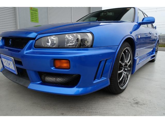 スカイライン ２５ＧＴ－Ｘターボ　５速ミッション載替公認　ベイサイドブルー　レカロシート　ＨＫＳエアクリ＆マフラー　ＴＥＩＮ車高調　ＷＯＲＫエモーションアルミホイール　ブリッツインタークーラー　フルエアロ　ＫＯＹＯラジエター（41枚目）
