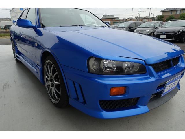 スカイライン ２５ＧＴ－Ｘターボ　５速ミッション載替公認　ベイサイドブルー　レカロシート　ＨＫＳエアクリ＆マフラー　ＴＥＩＮ車高調　ＷＯＲＫエモーションアルミホイール　ブリッツインタークーラー　フルエアロ　ＫＯＹＯラジエター（42枚目）