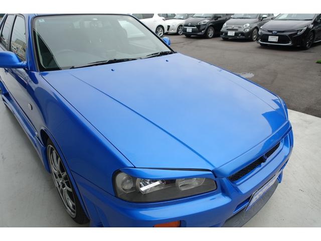 スカイライン ２５ＧＴ－Ｘターボ　５速ミッション載替公認　ベイサイドブルー　レカロシート　ＨＫＳエアクリ＆マフラー　ＴＥＩＮ車高調　ＷＯＲＫエモーションアルミホイール　ブリッツインタークーラー　フルエアロ　ＫＯＹＯラジエター（43枚目）