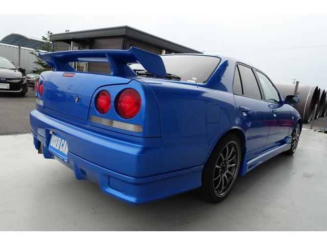 スカイライン ２５ＧＴ－Ｘターボ　５速ミッション載替公認　ベイサイドブルー　レカロシート　ＨＫＳエアクリ＆マフラー　ＴＥＩＮ車高調　ＷＯＲＫエモーションアルミホイール　ブリッツインタークーラー　フルエアロ　ＫＯＹＯラジエター（46枚目）