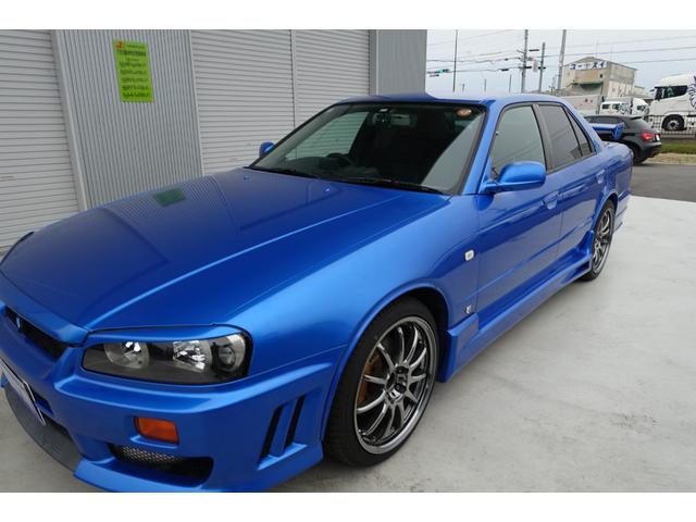 スカイライン ２５ＧＴ－Ｘターボ　５速ミッション載替公認　ベイサイドブルー　レカロシート　ＨＫＳエアクリ＆マフラー　ＴＥＩＮ車高調　ＷＯＲＫエモーションアルミホイール　ブリッツインタークーラー　フルエアロ　ＫＯＹＯラジエター（54枚目）