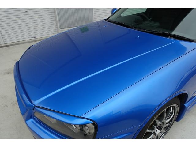 スカイライン ２５ＧＴ－Ｘターボ　５速ミッション載替公認　ベイサイドブルー　レカロシート　ＨＫＳエアクリ＆マフラー　ＴＥＩＮ車高調　ＷＯＲＫエモーションアルミホイール　ブリッツインタークーラー　フルエアロ　ＫＯＹＯラジエター（55枚目）