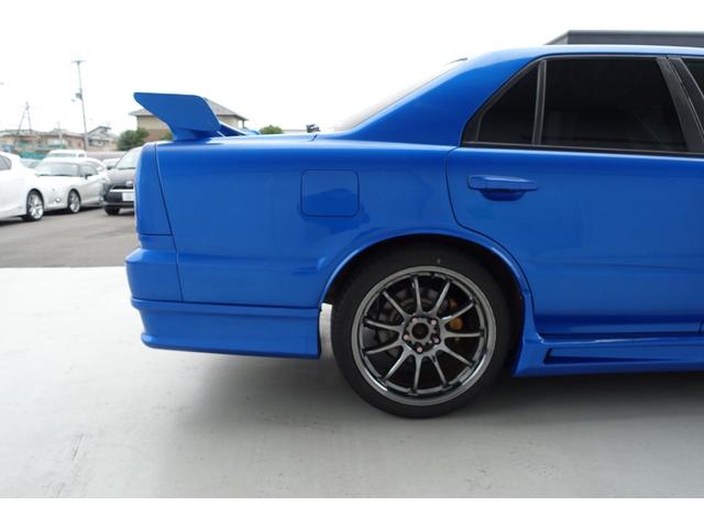 スカイライン ２５ＧＴ－Ｘターボ　５速ミッション載替公認　ベイサイドブルー　レカロシート　ＨＫＳエアクリ＆マフラー　ＴＥＩＮ車高調　ＷＯＲＫエモーションアルミホイール　ブリッツインタークーラー　フルエアロ　ＫＯＹＯラジエター（59枚目）