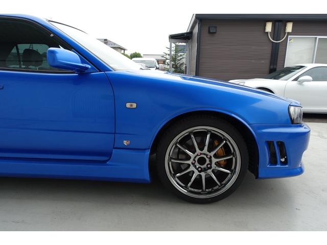 スカイライン ２５ＧＴ－Ｘターボ　５速ミッション載替公認　ベイサイドブルー　レカロシート　ＨＫＳエアクリ＆マフラー　ＴＥＩＮ車高調　ＷＯＲＫエモーションアルミホイール　ブリッツインタークーラー　フルエアロ　ＫＯＹＯラジエター（60枚目）