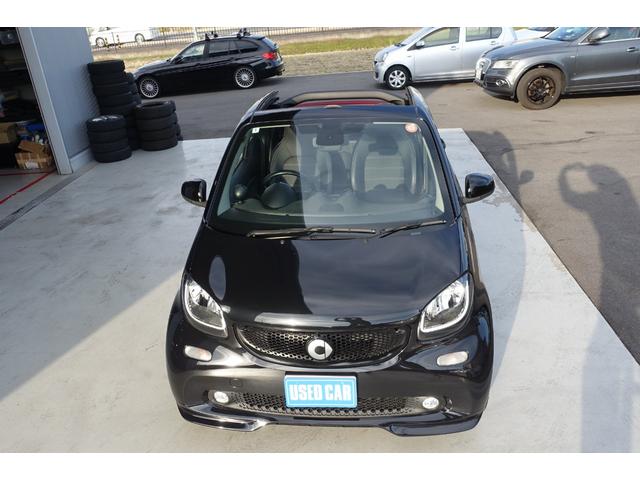 スマートフォーツーカブリオ BRABUS スポーツ ストラーダナビTV バックカメラ ブラックレザーシート シートヒーター レッドソフトトップ ETC クルーズコントロール 純正アルミホイール キーレス 保証書 取説(35枚目)