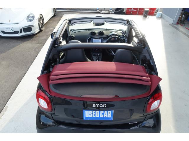 スマートフォーツーカブリオ BRABUS スポーツ ストラーダナビTV バックカメラ ブラックレザーシート シートヒーター レッドソフトトップ ETC クルーズコントロール 純正アルミホイール キーレス 保証書 取説(37枚目)