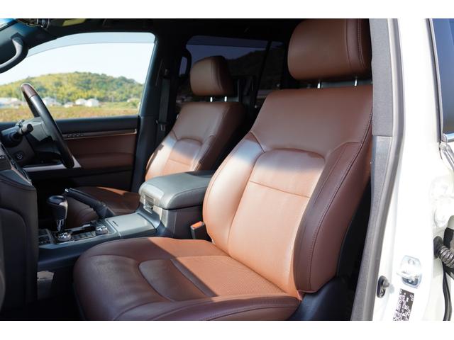 ランドクルーザー ZX ワンオーナー!!屋内保管車両!!茶本革・サンルーフ・後席モニター・シートベンチレーション・シートヒーター(14枚目)