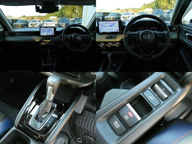 ヴェゼル ｅ：ＨＥＶＸ・ＨｕＮＴパッケージ　元デモカー・純正ナビ・バックカメラ・ドラレコ・ＥＴＣ付　地デジフルセグ　サイドエアバッグ　Ｂカメラ　クリアランスソナー　横滑り防止機能　スマートキー　禁煙　オートライト　ＥＴＣ車載器　エアコン　ＤＶＤ（4枚目）