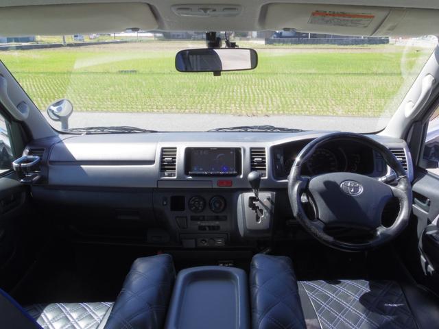 ハイエースバン ロングスーパーGL 15インチデイトナホイール NASCAR ホワイトレタータイヤ AppleCarPlay・Android Auto・Bluetooth対応ディスプレイオーディオ Bカメラ シートカバー(12枚目)